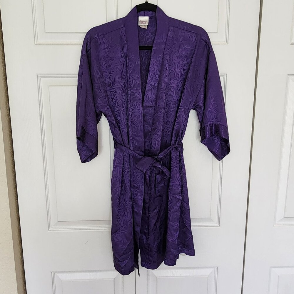 Romantic Moods Vintage Purple Robe Woman Size M